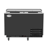50 in. Commercial Glass Froster in Black Steel, ETL Listed, 14 cu. ft. (KM-GF50-BK)